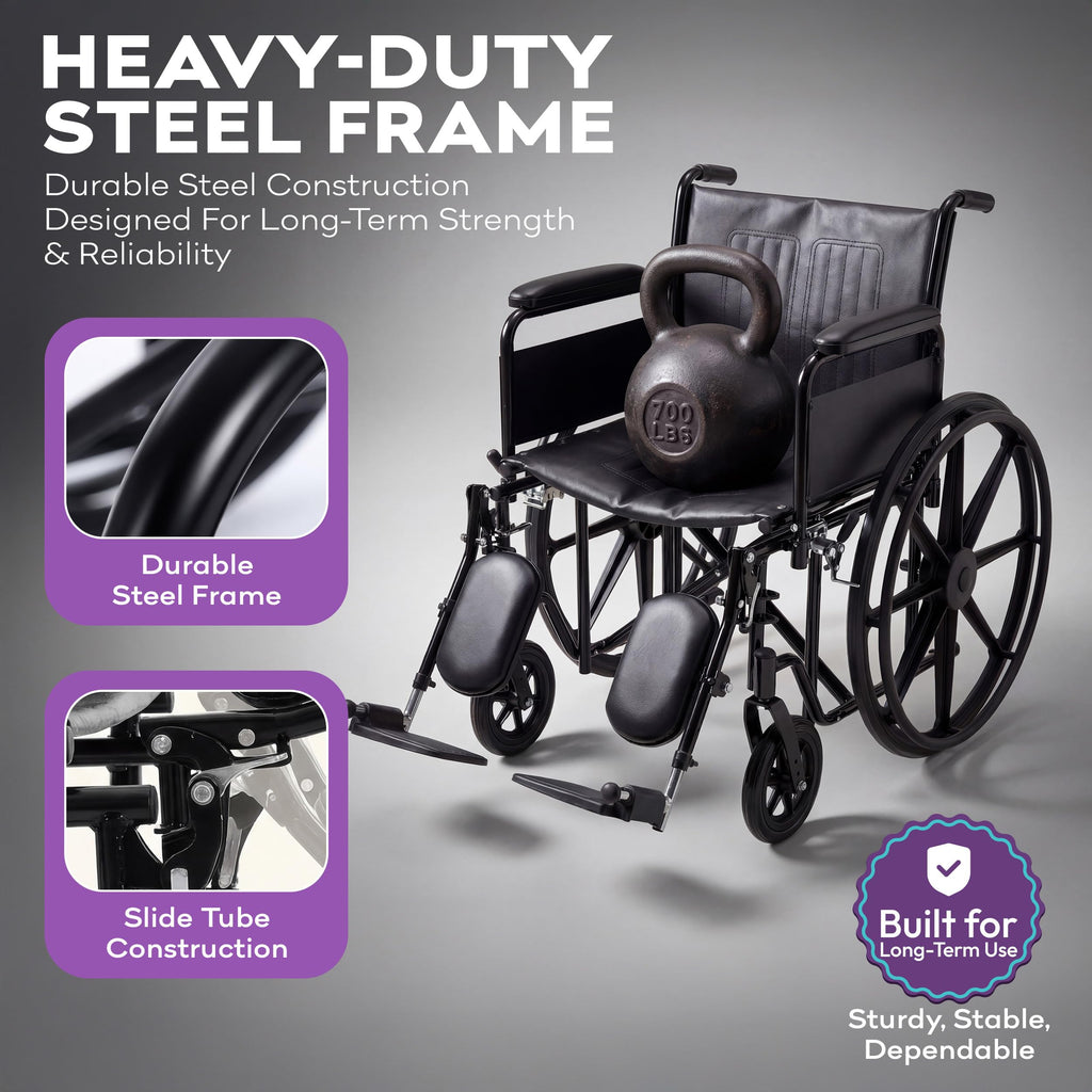 Heavy Duty Bariatric Wheelchair 700lb 30” Seat Width I4524