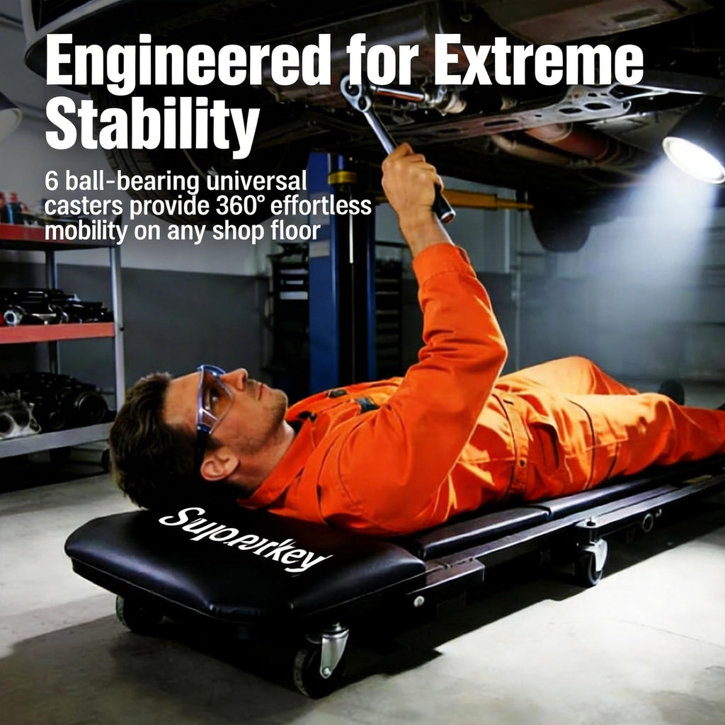 2-in-1 Folding Creeper Seat, 36-Inch, 300LBS Capacity H25660