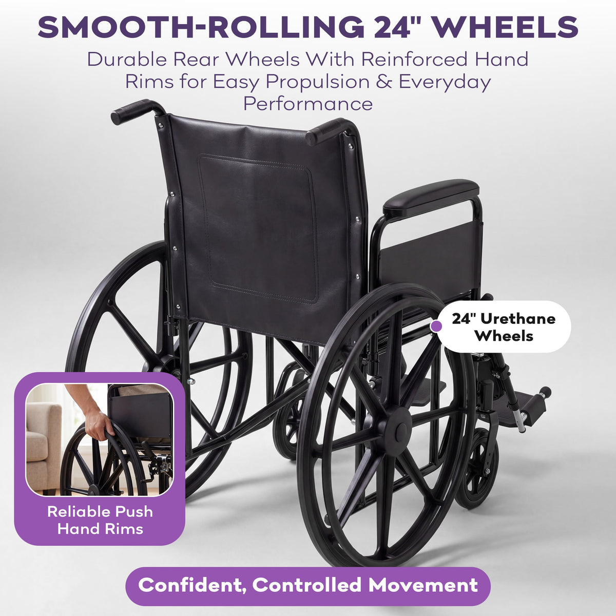Heavy Duty Bariatric Wheelchair 700lb 30” Seat Width I4524