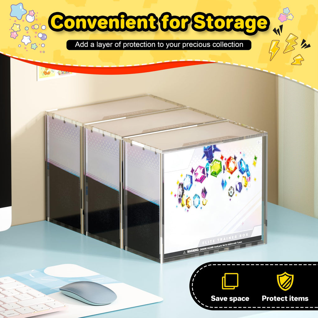 2 PCS 5mm Clear Acrylic Display Case N324749