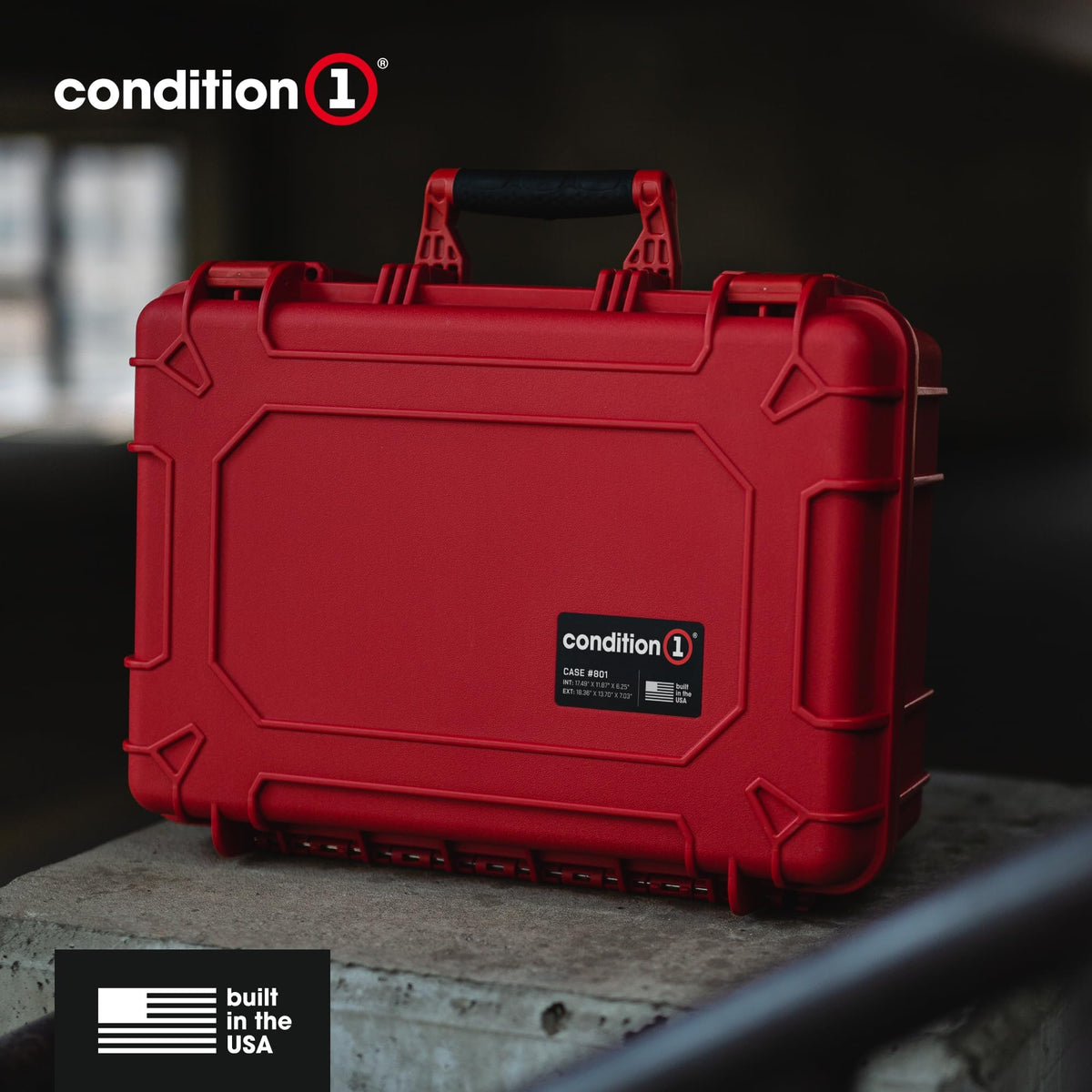 18" Medium Waterproof Hard Case With Foam, Orange G846836