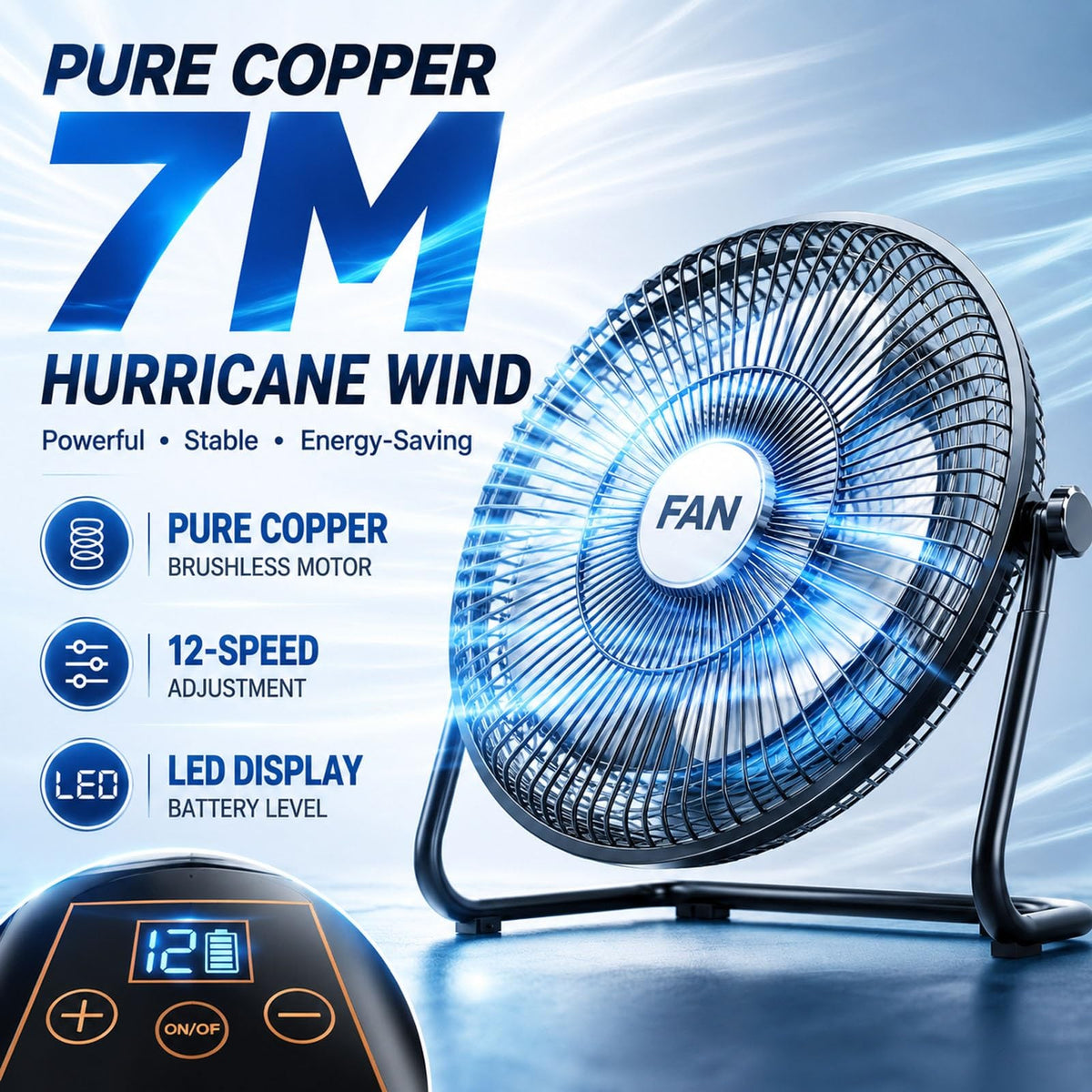 Metal Floor & Box Fan J34453
