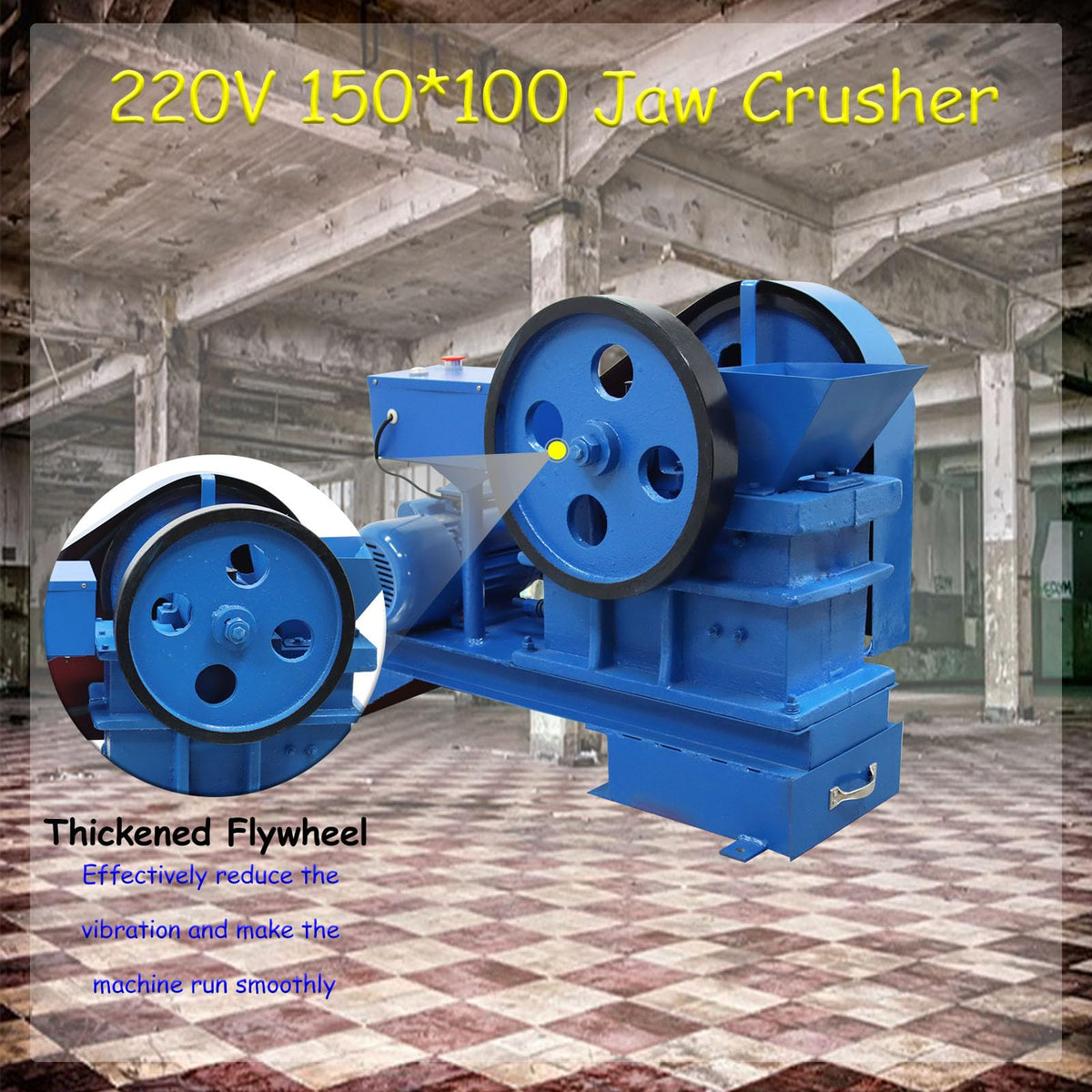 220V 2.2KW Stone Crusher Machine H9025