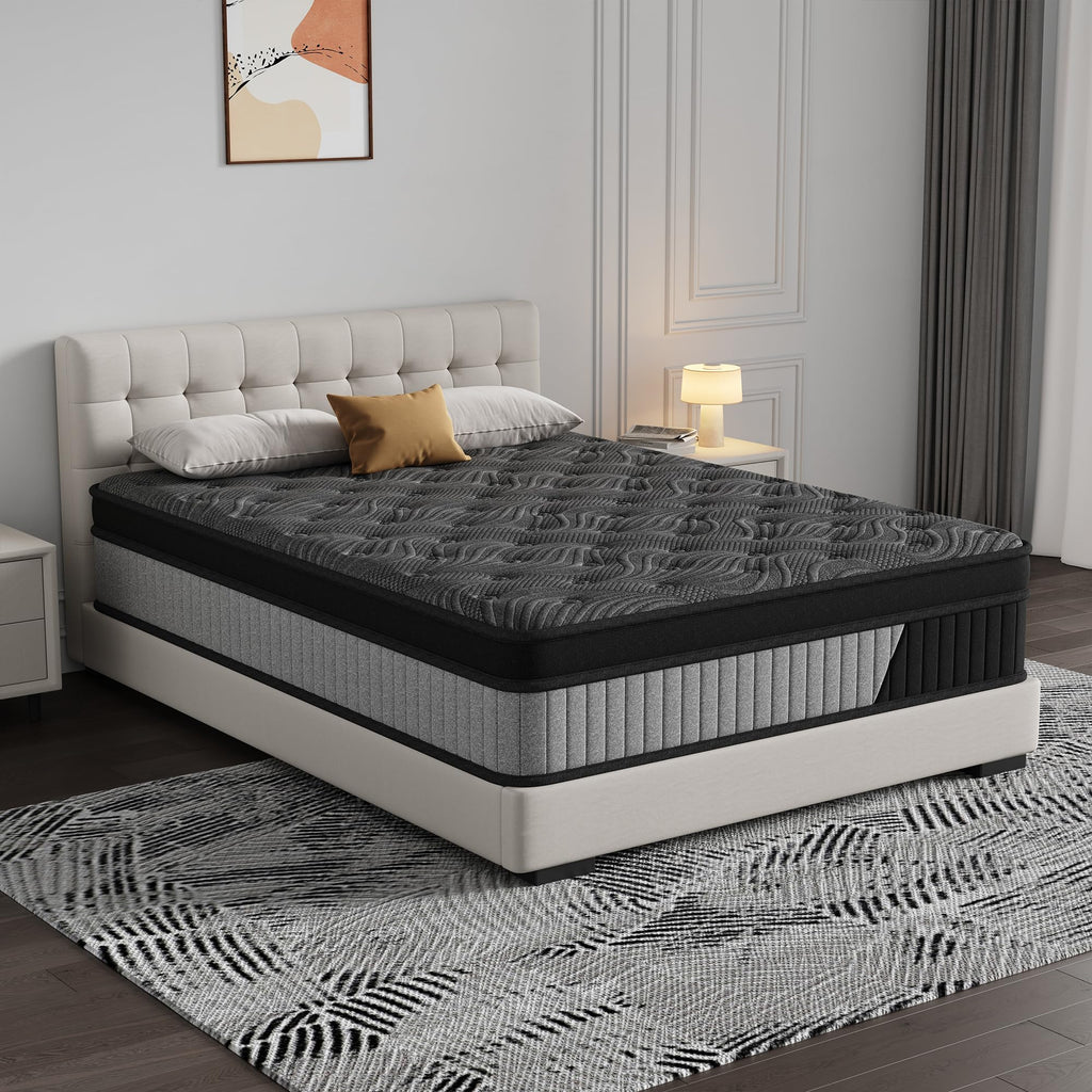 12 Inch Medium Firm Hybrid Mattress with Pocket Spring and Memory Foam R63265